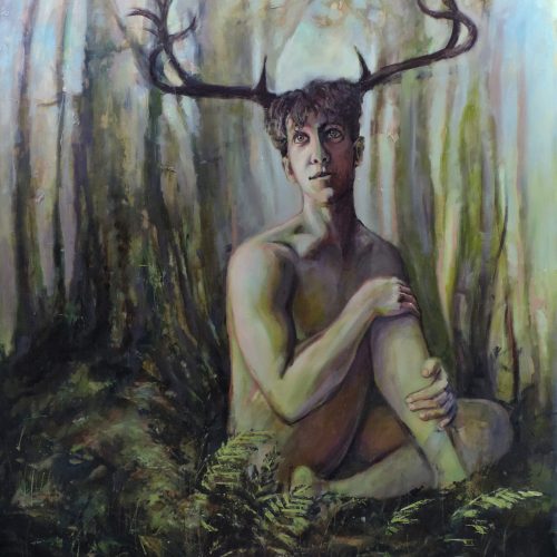 Elafi, 32"x36", Oil on Board, 2025